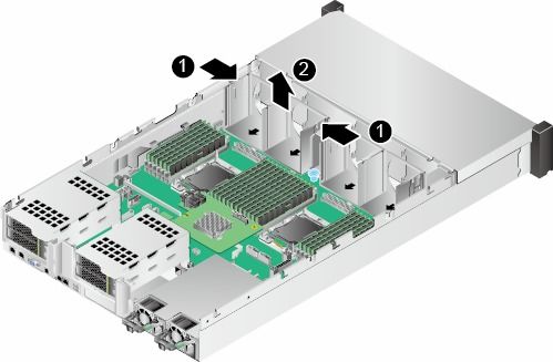 拆卸主板 FusionServer Pro 2288H V5 服務器 V100R005 維護與服務指南